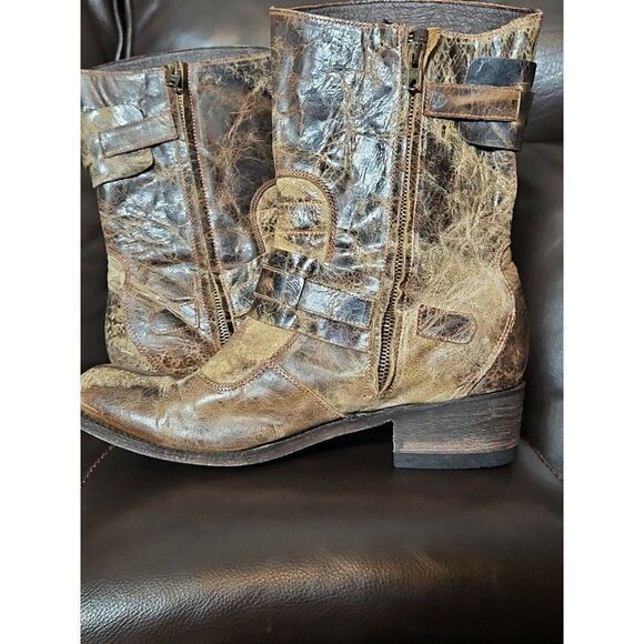 🛤️Leather Moto Boots - Picture 2 of 7